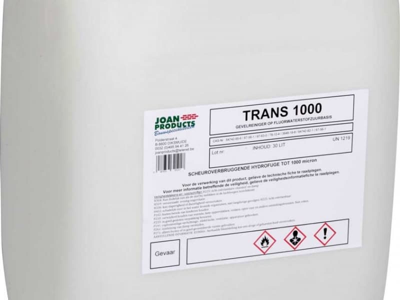 TRANS 1000 Gevelwaterafstotende producten - Joan Products
