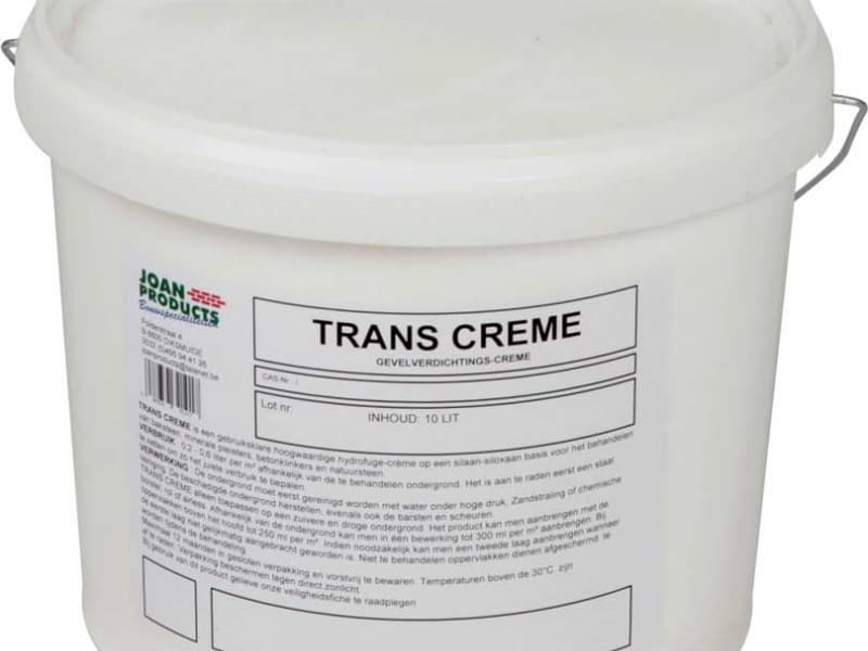 TRANS CREME Gevelwaterafstotende producten - Joan Products