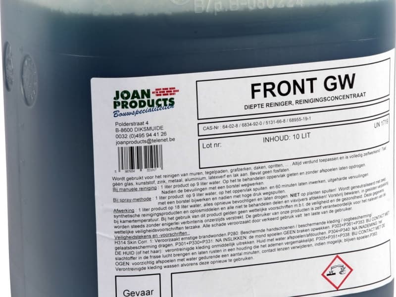 FRONT GW Gevelreinigingsproducten - Joan Products